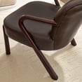 thumbnail image 5 of Arden Faux Leather Upholstered Accent Armchair in Espresso, 5 of 9