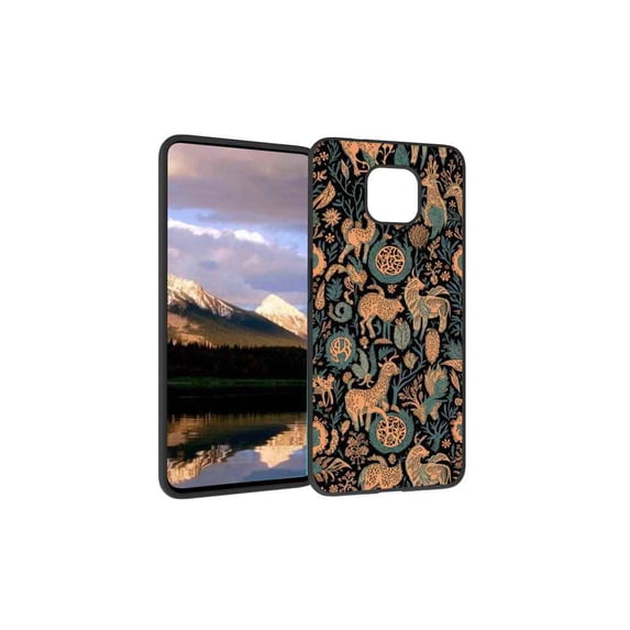 Gothic-dark-Fantasy-Forest-Woodland-plant-4 Phone Case, Degined for Moto G Power 2021 Case Men Women, Flexible Silicone Shockproof Case for Moto G Power 2021