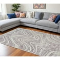 thumbnail image 6 of HomeRoots 558834 7 x 10 ft. Abstract Distressed Rectangle Area Rug, Beige & Purple, 6 of 7