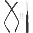 thumbnail image 4 of icolorfuled Black Tr Straight Eyeglasses Arm Legs Replacement 1 Pair For Nonslip Prevent Falling Off Repair, 4 of 7