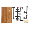 thumbnail image 2 of Wall Mounted Shelves, Pipe Floating Shelves Stable Solid Wood  For Kitchen, 2 of 8