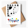 thumbnail image 1 of órbitas planetarias locales del sistema solar Sobre de la Carta de felicitación de la tarjeta de matrimonio, 1 of 4