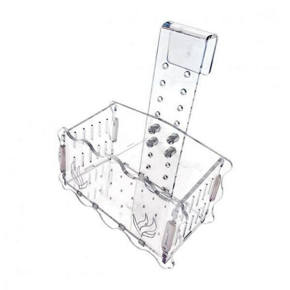 perfeclan Aquarium Planter Cup, Aquatic Plant Pot, Tank Decoration, Hanging Landscape Clear Plant Water Grass Plant Cup Grass Holder M