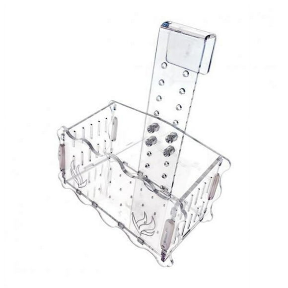 Maceta para acuario, soporte para plantas, soporte para plantas de paisaje, soporte colgante transparente para decoración de peceras, maceta para M