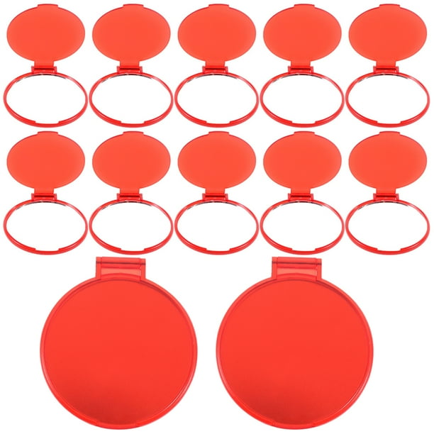 12 piezas Mini espejos de maquillaje espejo portátil espejos pequeños espejos de bolsillo espejos plegables