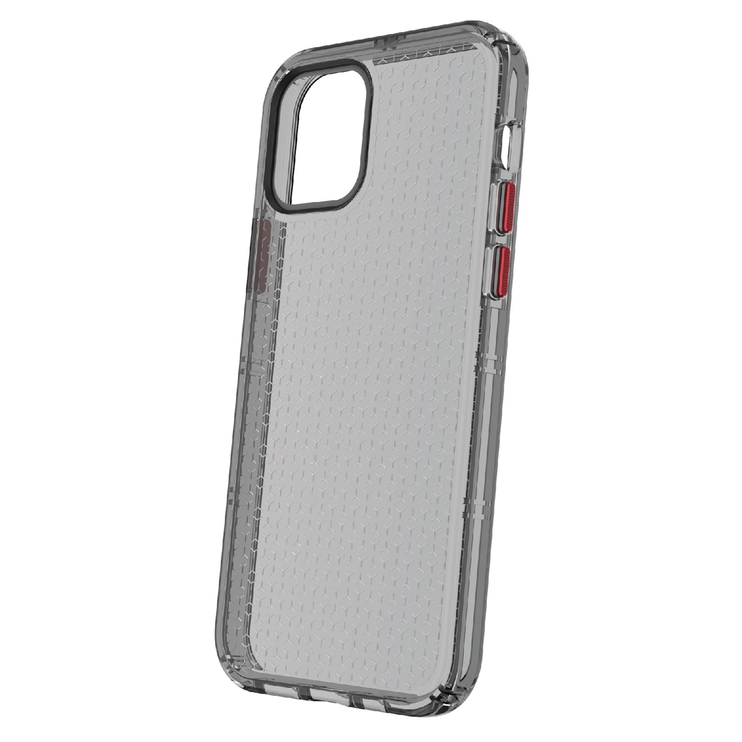 onn. Clear Slim Rugged Phone Case with Built-In Microbial Protection for iPhone 12, iPhone 12 Pro