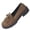 Brown, variant on Wensltd Fashion Loafers Shoes Women Wide Width Round Toe Walking Shoes for Daily Office Outdoor Vintage Style Shoes