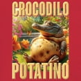 thumbnail image 3 of Crocodilo Potatino Long Sleeve T-shirt Funny Italian Brainrot Gen Z Alpha Meme, 3 of 7