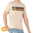 thumbnail image 2 of DelSol Men Crew Tee - Sunset Wave - Beige T-Shirt (YS) for Kids, 2 of 3