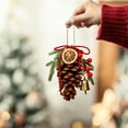 thumbnail image 6 of Cheapark Christmas Bow & Pine Cone Ornaments - Cinnamon-Scented Simulated Pendants for Home Christmas Tree Arrangement, Holiday Decor, 6 of 6