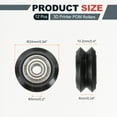 thumbnail image 2 of 12pcs 3D Printer Wheels V Slot POM Pulley Wheels Solid High-Speed Gantry Wheel with 625zz Plastic Pulley Linear Bearing for 3D Printer, CNC Machine, Black-5mm, 2 of 6