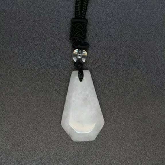Natural Bead Coffin Necklace Crystal Stone Chakra Quartz Pendant Reiki Healing