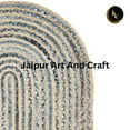 thumbnail image 7 of Jaipur Art And Craft Handmade Natural Fiber Denim Cotton Jute Area Rug Braided Reversible Carpet Rug Size - (9x12 Sq Feet), (108x144 Inches), (270x360 CM), 7 of 7