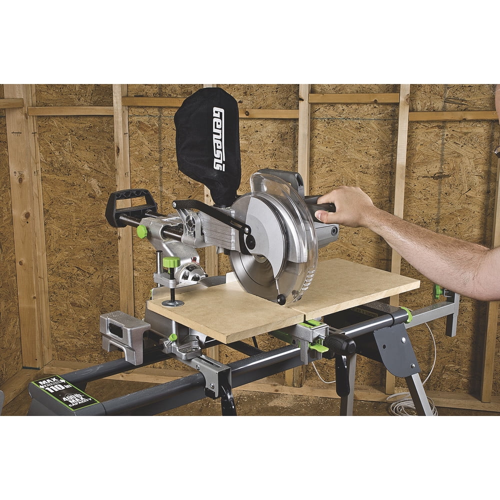 Genesis 15-Amp 10-Inch Sliding Compound Miter Saw, GMSDR1015LC