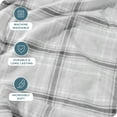 thumbnail image 4 of Bare Home Luxury 100% Cotton Flannel Full Sheet Set, Deep Pocket, 4-Piece, Tartan Plaid, 4 of 10