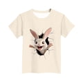 thumbnail image 2 of T-shirt à Manches Courtes pour Garçons, Col Rond, Décontracté, Graphique, pour Enfants, Haut en Mélange de Polyester, 1 Pce, 2 of 5