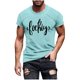 thumbnail image 1 of Camiseta de Manga Corta Impresa de Estilo Masculino, Tops Cortos para las Mujeres Pullover Casual Primavera Verano Uso Diario, 1 of 5