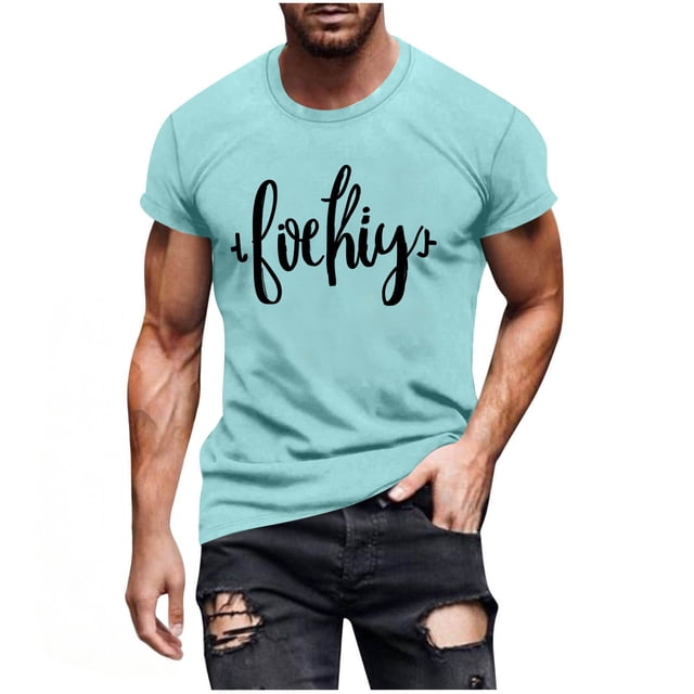 Camiseta de Manga Corta Impresa de Estilo Masculino, Tops Cortos para las Mujeres Pullover Casual Primavera Verano Uso Diario