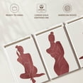 thumbnail image 6 of Elephant Stock Minimalist Bare Belle Wall Art - Horizontal Multi Panel Canvas - Lobby Wall Decor - Wellness Multi Panel - Red And White Decor - 74" x 36", 6 of 8