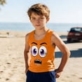 thumbnail image 2 of Niños Pequeños Camisola sin Mangas Gradiente Suave Impresión Moda Lindo Fondo para Niños 3-15 Años, 2 of 8
