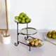 thumbnail image 3 of Three Layer Fruit Basket Stainless Steel Fruit Basket Modern Multi Layer Fruit Snack Storage Basket Silvery, 3 of 4