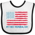thumbnail image 3 of Inktastic My 1st Memorial Day American Flag Boys or Girls Baby Bib, 3 of 4