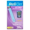ReliOn Ultima Blood Glucose Test Strips, 20 Count