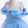 thumbnail image 4 of HAWEE Deluxe Cinderella Butterfly Princess Dress Up Costume for Girls, 4 of 6