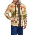 thumbnail image 2 of Kdxio Gnomes Happy Thanksgiving Print Men Hoodies Casual Hoodies for Men with Zip Pockets Full Zip Long Sleeve Sweatshirt Sports Hooded Jacket-Medium, 2 of 5