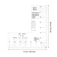 thumbnail image 4 of KAKOWELY 2 Pcs T Shirt Rulers Acrylic T Shirt Ruler Alignment T Ruler For Tshirts Measuring Ruler Sewing Products,8.27"X7.2"X0.08", 4 of 4