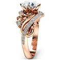 thumbnail image 1 of Art Nouveau Inspired Moissanite & Diamonds Engagement Ring, 1 of 4