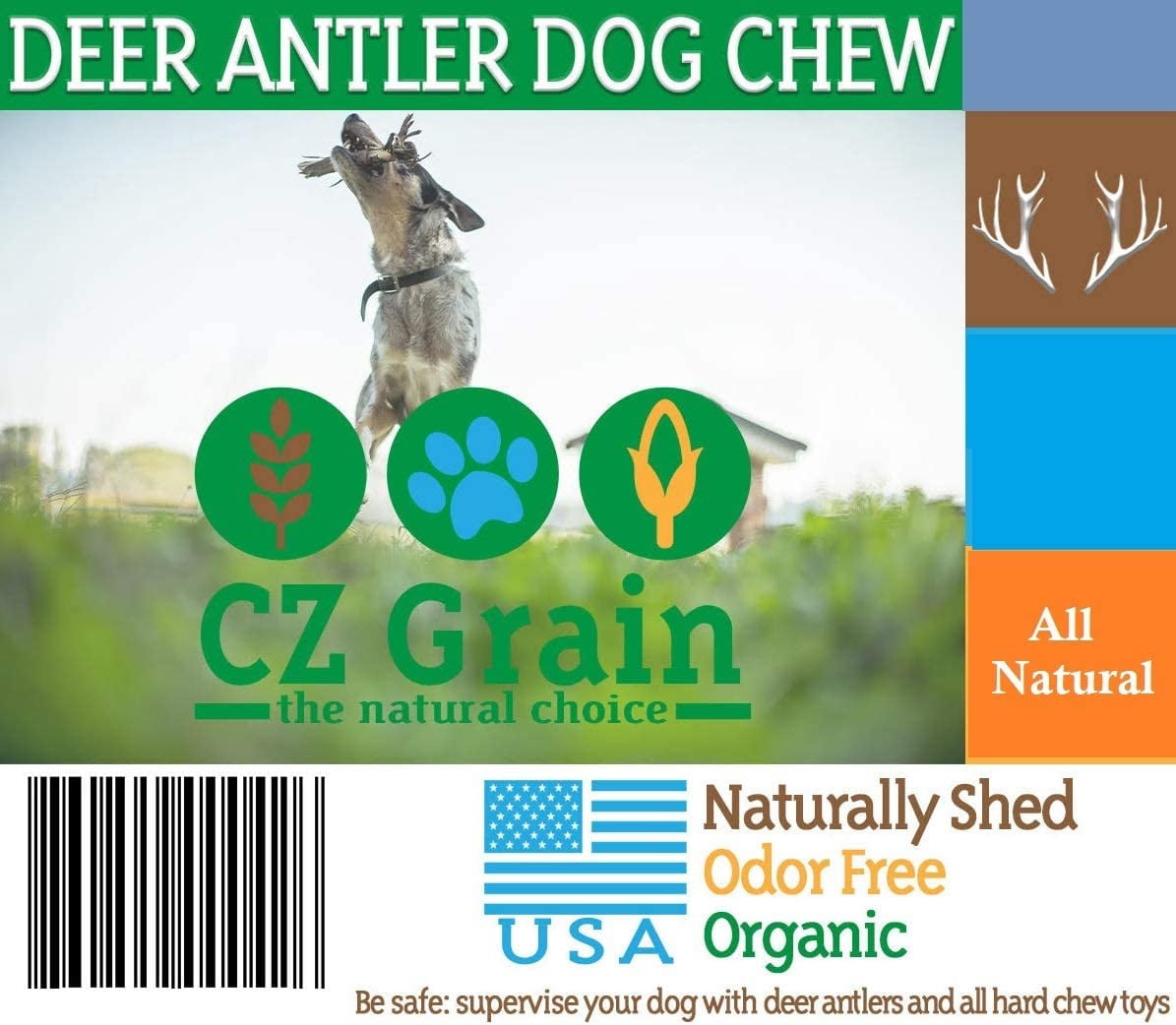 XXL Jumbo Deer Antler for Dogs, for The Big Chewer - Premium Grade A Deer Antler Dog Chew - Long Lasting Dog Treat for Your Pet. Made in USA