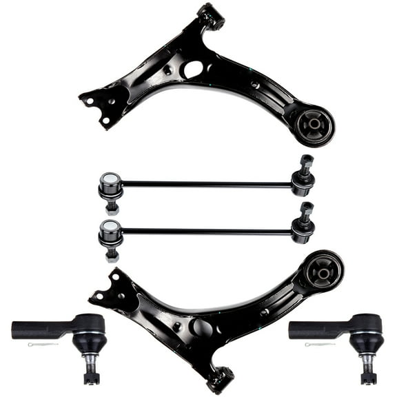 ECCPP Control Arm Kit For 2003 2004 2005 2006 2007 2008 for Pontiac Vibe for Toyota Matrix - Lower Control Arms Outer Tie Rod Ends Front Sway Bar End Links