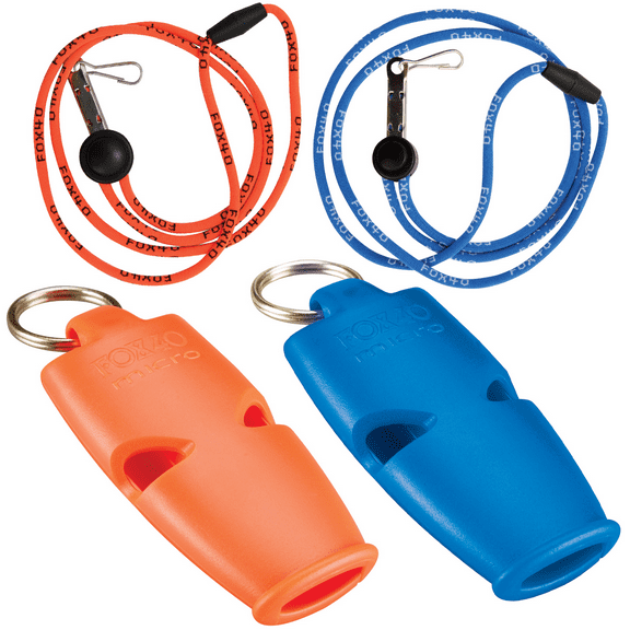 FOX40 Fox 40 Micro Marine Whistle with Breakaway Lanyard - 2 Pack