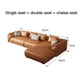 thumbnail image 1 of Light Luxury Leather Sofa First Layer Cowhide Nordic Small Apartment Living Room Three-Person Chaise Corner Down Sofa My Lux Decor Round, 1 of 16