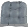 thumbnail image 4 of Klear Vu Gripper Overstuffed Universal Non-Slip Dining Chair Cushions for Kitchen Decor or Office Use, U-Shaped Skid-Proof Seat Pad, 17x17 Inches, 2 Count, Gray, 4 of 6