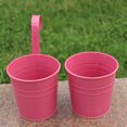 thumbnail image 4 of Flower Pot Detachable Metal Iron Bucket Shape Wall Hanging Planter with Hook Home Decor Hanging Planter, 4 of 7