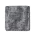 thumbnail image 2 of GDF Studio Chabani Indoor Modern Knitted Fabric Cube Pouf Ottoman, Light Gray, 2 of 7