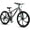 GRAY, variant on Ecarpat 26 Inch Mountain Bike Full Suspension, 21 Speeds Dual Disc Brake, 6 Spokes Men Women Mountain Bike, Durable Carbon Steel Bicycle, Adult Trail Beach Snow Commuter City Bikes
