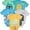 5 Pack Green/Blue/Orange, variant on STAR WARS Baby Boys Bodysuit 5-Pack - Baby Bodysuits With Darth Vader, Boba Fett, Yoda, C-3PO, R2-D2 - Baby 6-9M