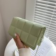 thumbnail image 4 of Bolsa bandolera de hombro de PU de Color puro con patrón a cuadros, monedero pequeño Vintage para mujer Ndcxsfigh Para Estrenar, 4 of 9