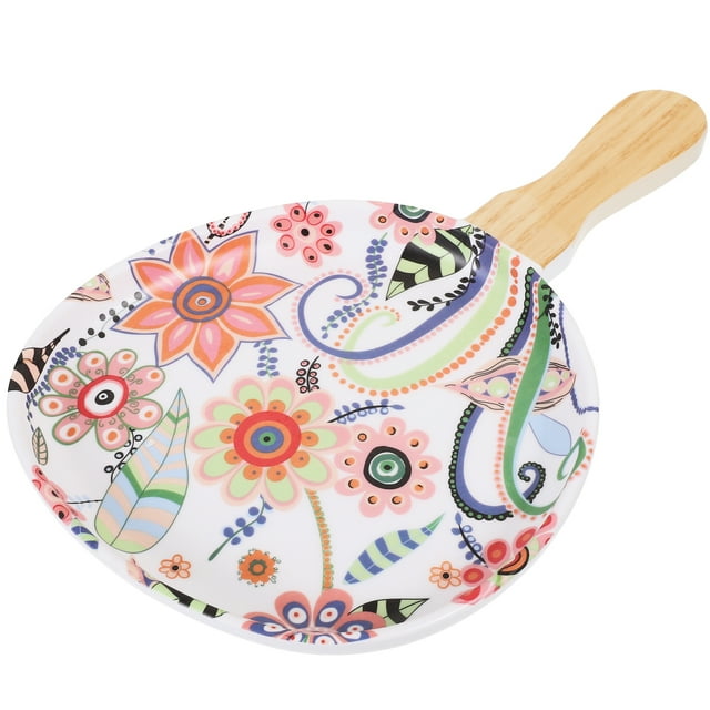 MasteelfCA 1pc Ceramic Steak Plate Creative Food Serving Dish Household Salad Plate