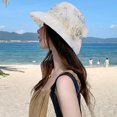 thumbnail image 6 of Hsqqdc French Style Bucket Hat with Flower Summer Bowler Elegant Church Wedding Party Cap, 6 of 7