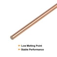 thumbnail image 4 of Uxcell 5Pcs Copper Brazing Rods 19"x3/50" Round Phosphorus Copper Filler Solder Welding Sticks for Refrigerator, 4 of 6