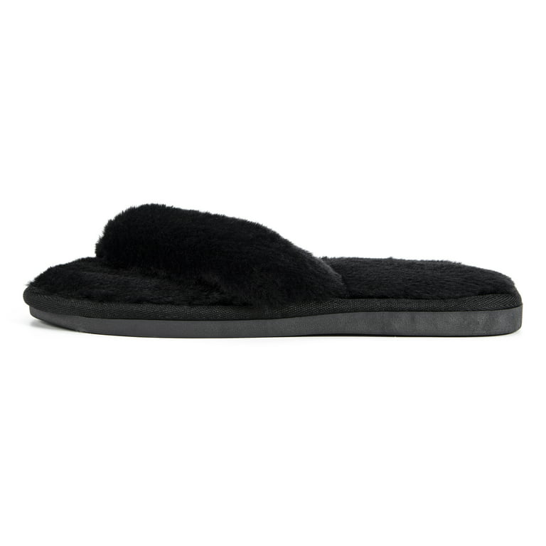 Fur Flip Flop Slippers Soft Plush Thong Slippers for Women for
