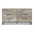 thumbnail image 4 of Signature Design by Ashley Casual Neilsville 6 Drawer Dresser, Whitewash, 4 of 8