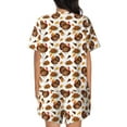 thumbnail image 3 of Lsque Turkey And Thanksgiving3 Women's Short-Sleeved Pajama Set - 2 Piece Soft and Lightweight Sleepwear Set-XX-Large, 3 of 9