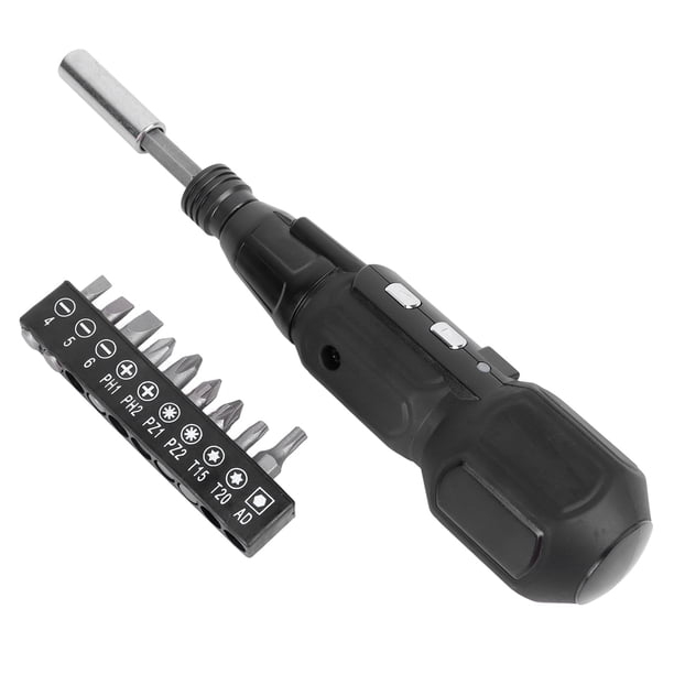 Destornillador de precisión inalámbrico, destornillador eléctrico inalámbrico con juego de destornilladores eléctricos recargables Destornillador eléctrico compacto y liviano Jadeshay A
