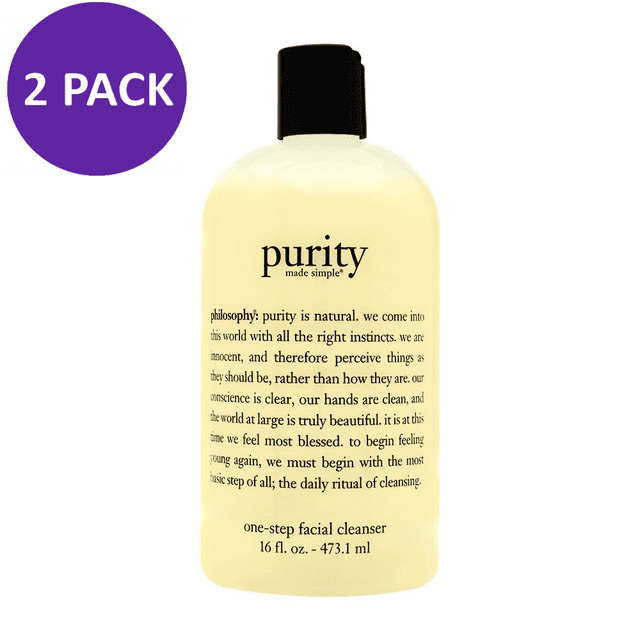 Philosophy Purity Made Simple One Step Facial Cleanser 16oz (2 PACK)