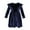 Navy, variant on Odeerbi Infant Toddler Girls Solid Color Single Sided Velvet Lace 2025 Long Sleeves Ruched Dress